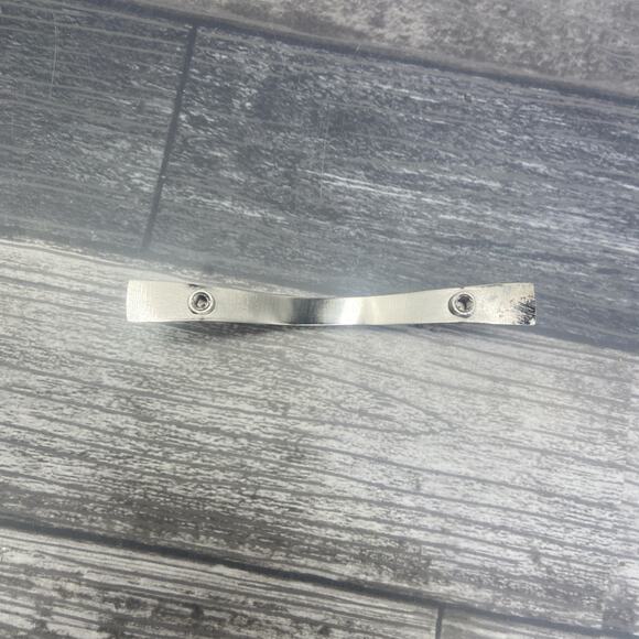 Pull Kitchen Cabinet Dresser Hardware Beveled Curve Nickel Lot Of 10{DD} - Picture 5 of 10